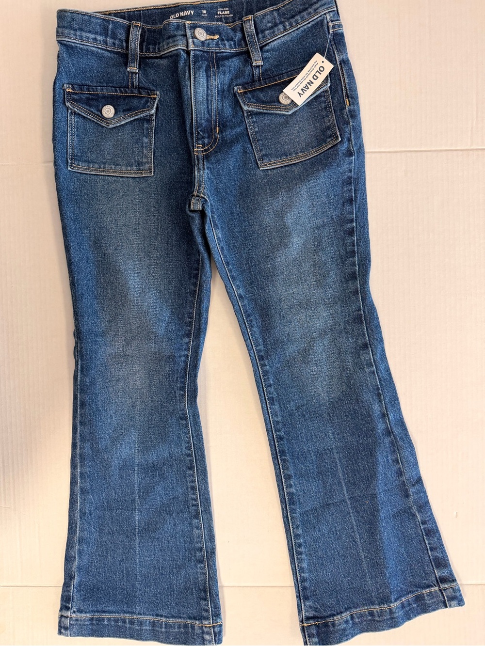 Old Navy Flare Leg Pocket Jeans 10 Plus NEW